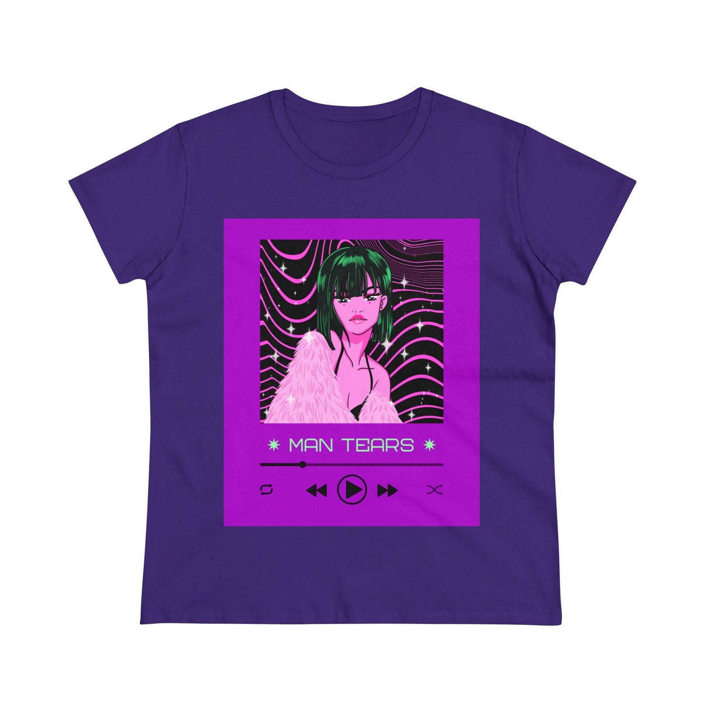 anime-style-t-shirt-design-template-with-a-customizable-media-player - Busy Bee Bazaar