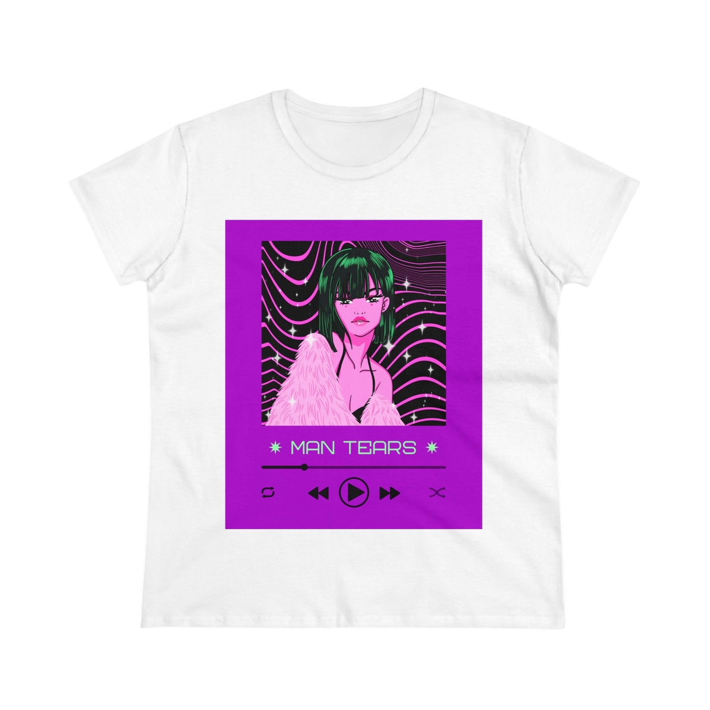 anime-style-t-shirt-design-template-with-a-customizable-media-player - Busy Bee Bazaar