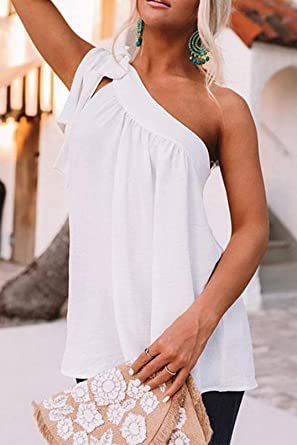 Asymmetric One-Shoulder Tops - Busy Bee Bazaar