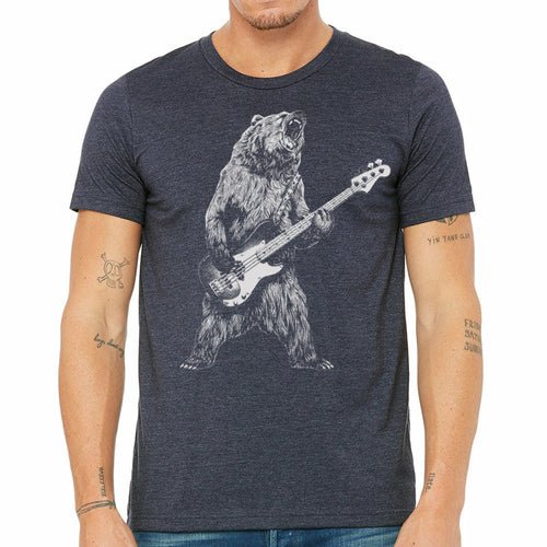 Bear Playing Bass Guitar - Busy Bee Bazaar