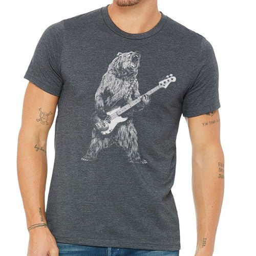 Bear Playing Bass Guitar - Busy Bee Bazaar
