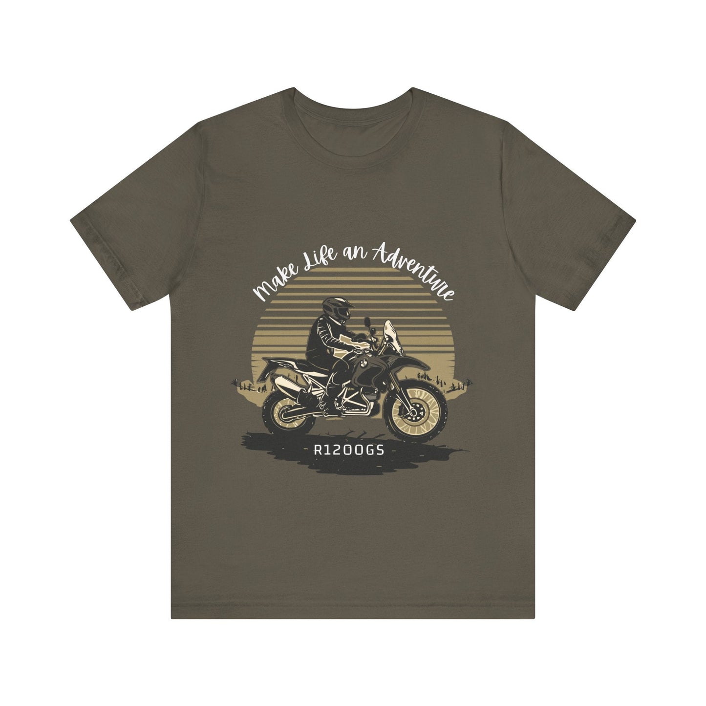 BMW R1200GS Make Life an Adventure T-shirt - Busy Bee Bazaar