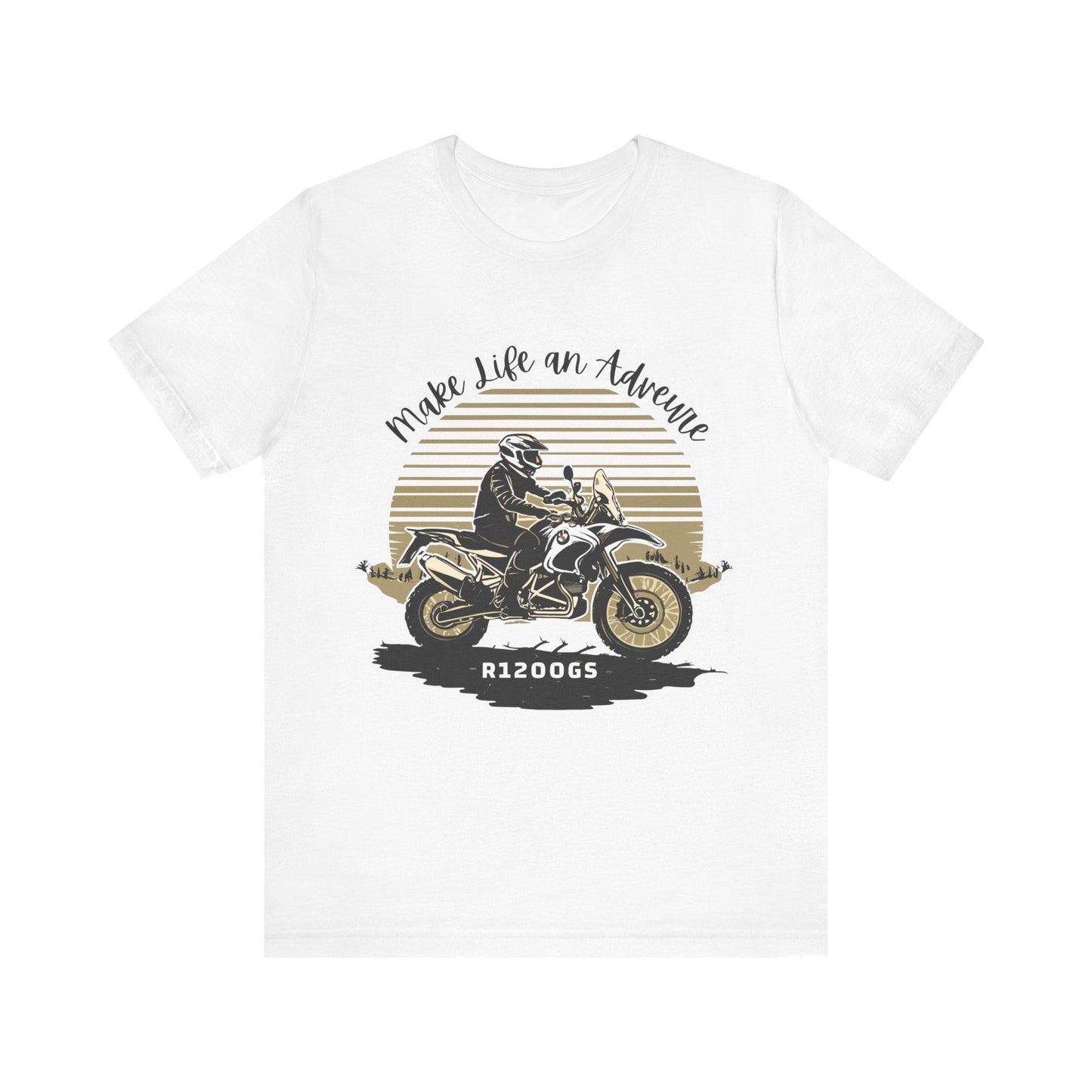 BMW R1200GS Make Life an Adventure T-shirt - Busy Bee Bazaar