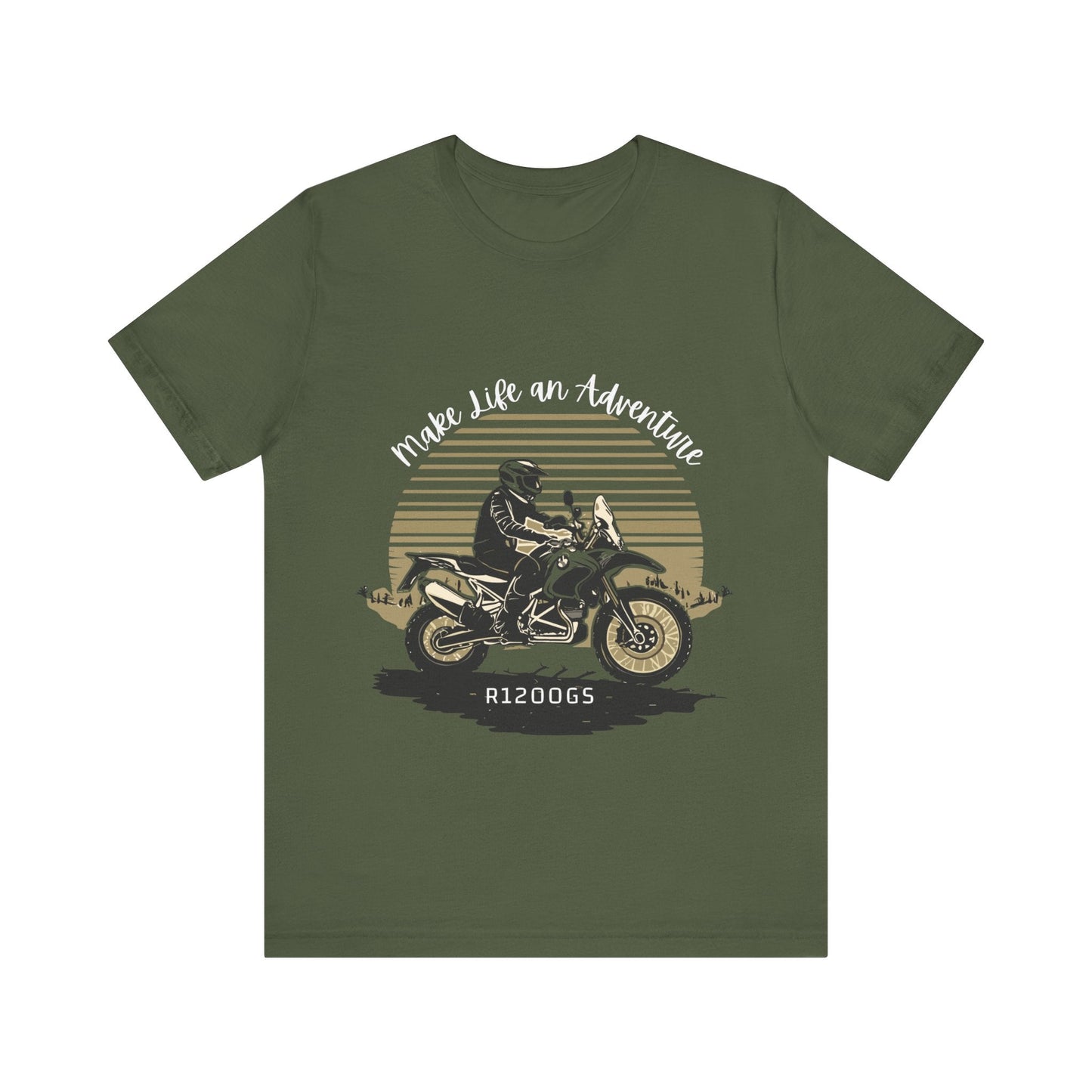 BMW R1200GS Make Life an Adventure T-shirt - Busy Bee Bazaar