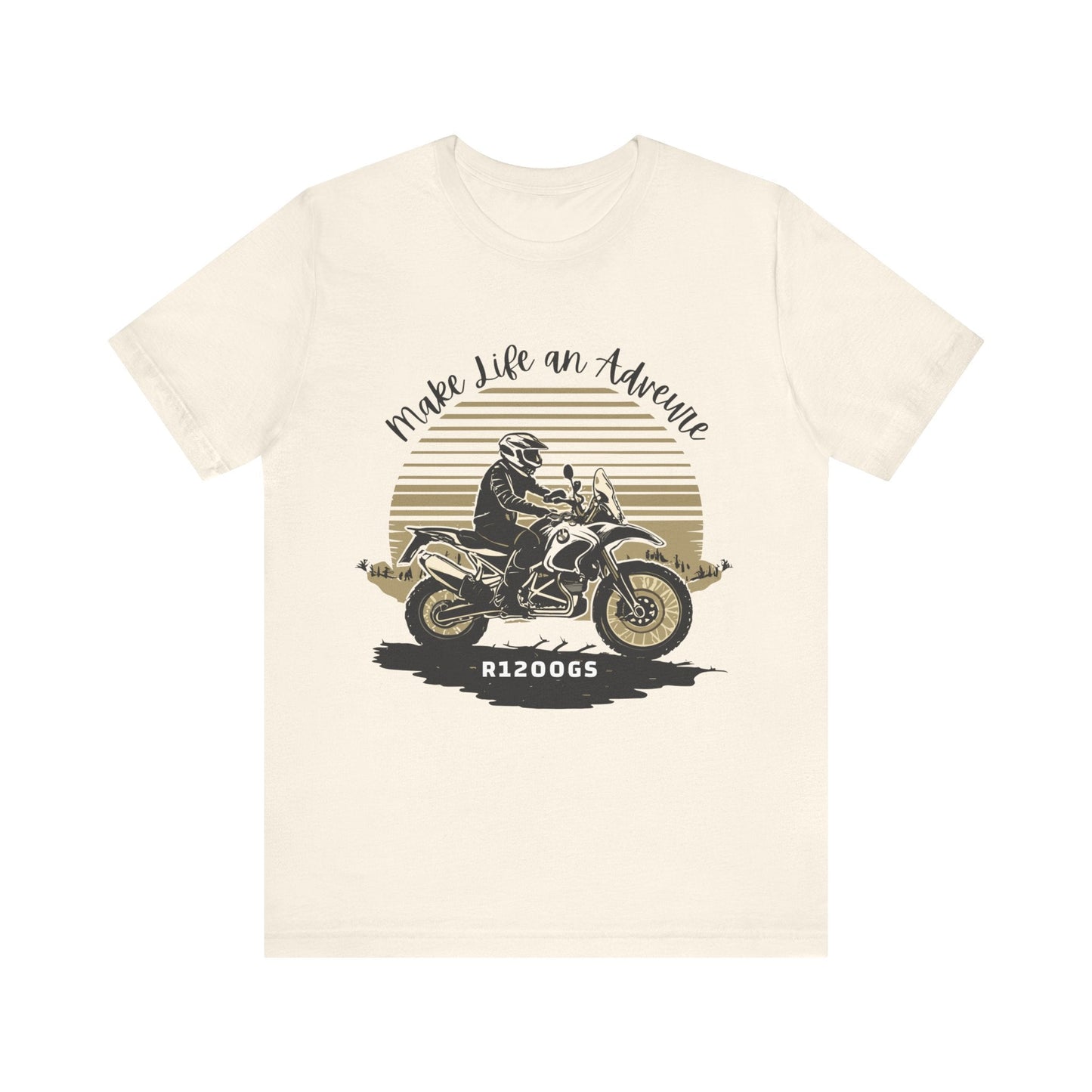 BMW R1200GS Make Life an Adventure T-shirt - Busy Bee Bazaar