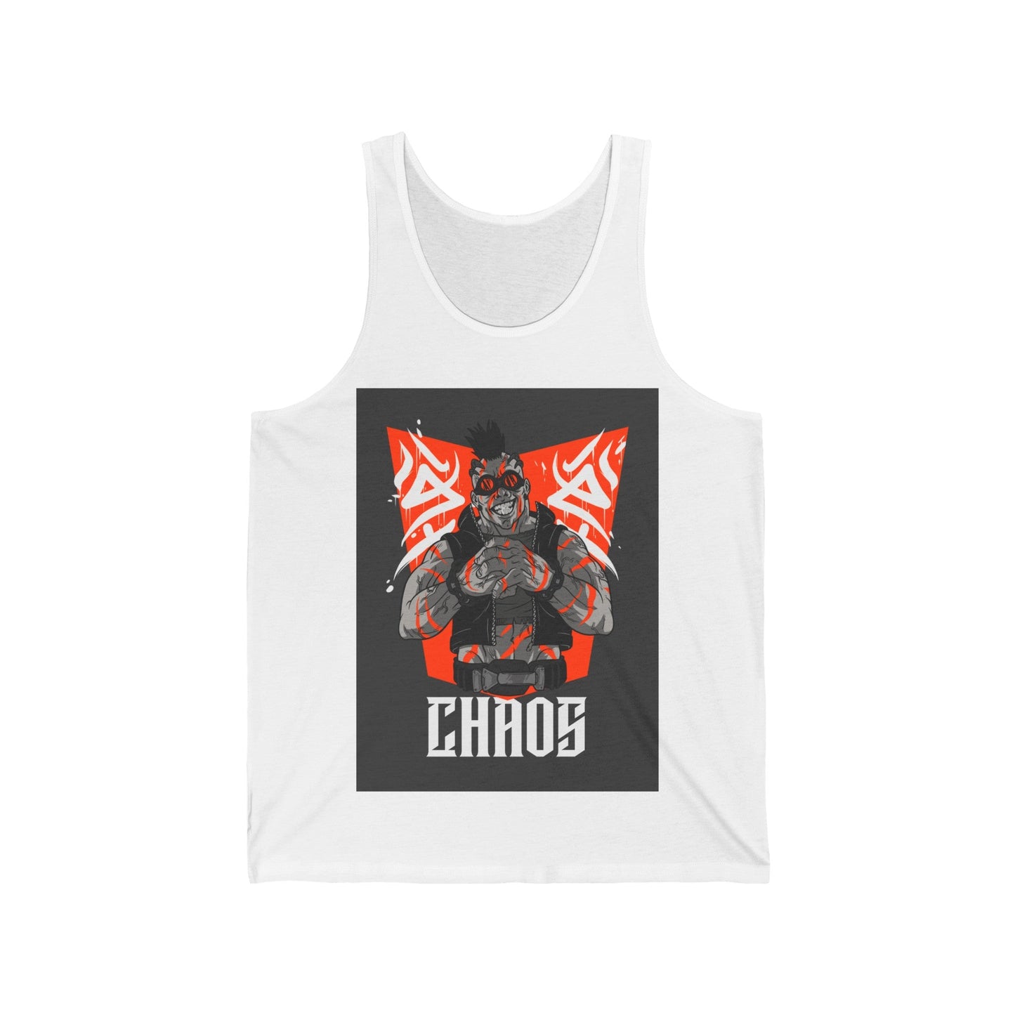 Chaos Anime Unisex Jersey Tank - Busy Bee Bazaar