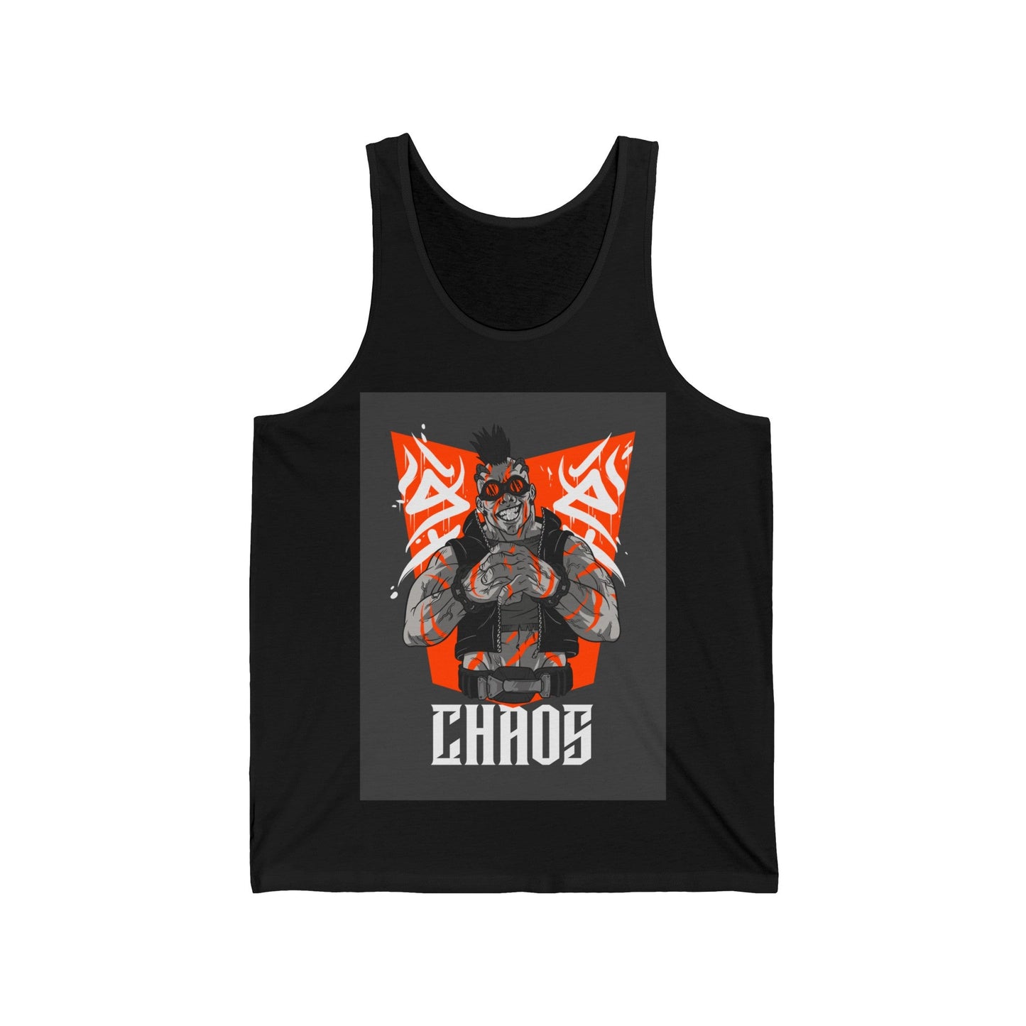 Chaos Anime Unisex Jersey Tank - Busy Bee Bazaar