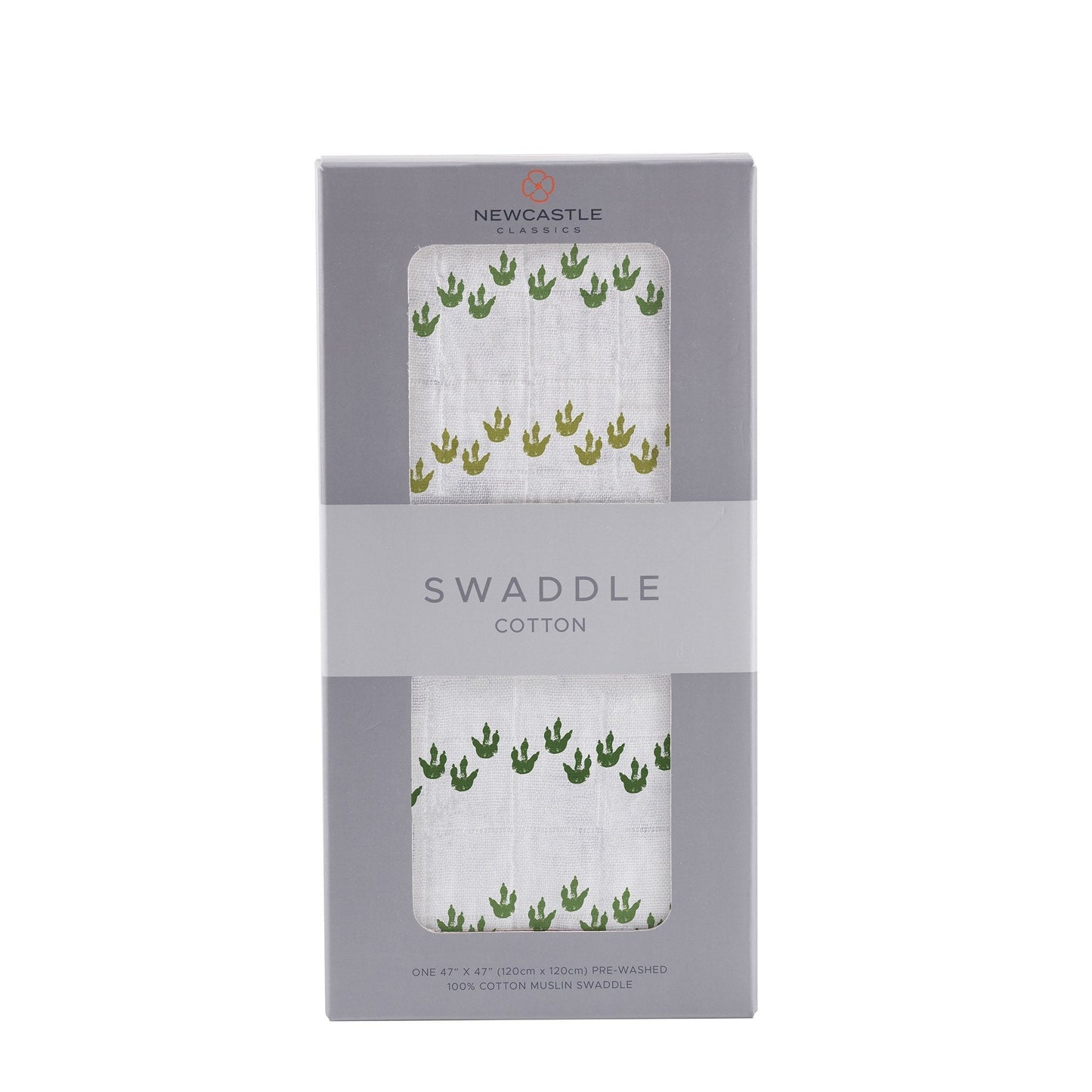 Dino Feet Cotton Muslin Swaddle - Busy Bee Bazaar