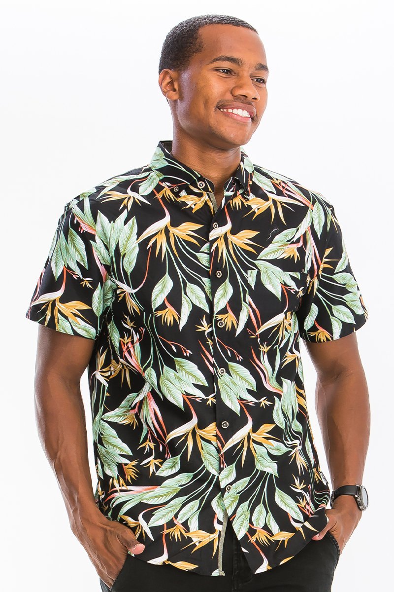 HAWAIIAN BUTTON DOWN SHIRT - Busy Bee Bazaar