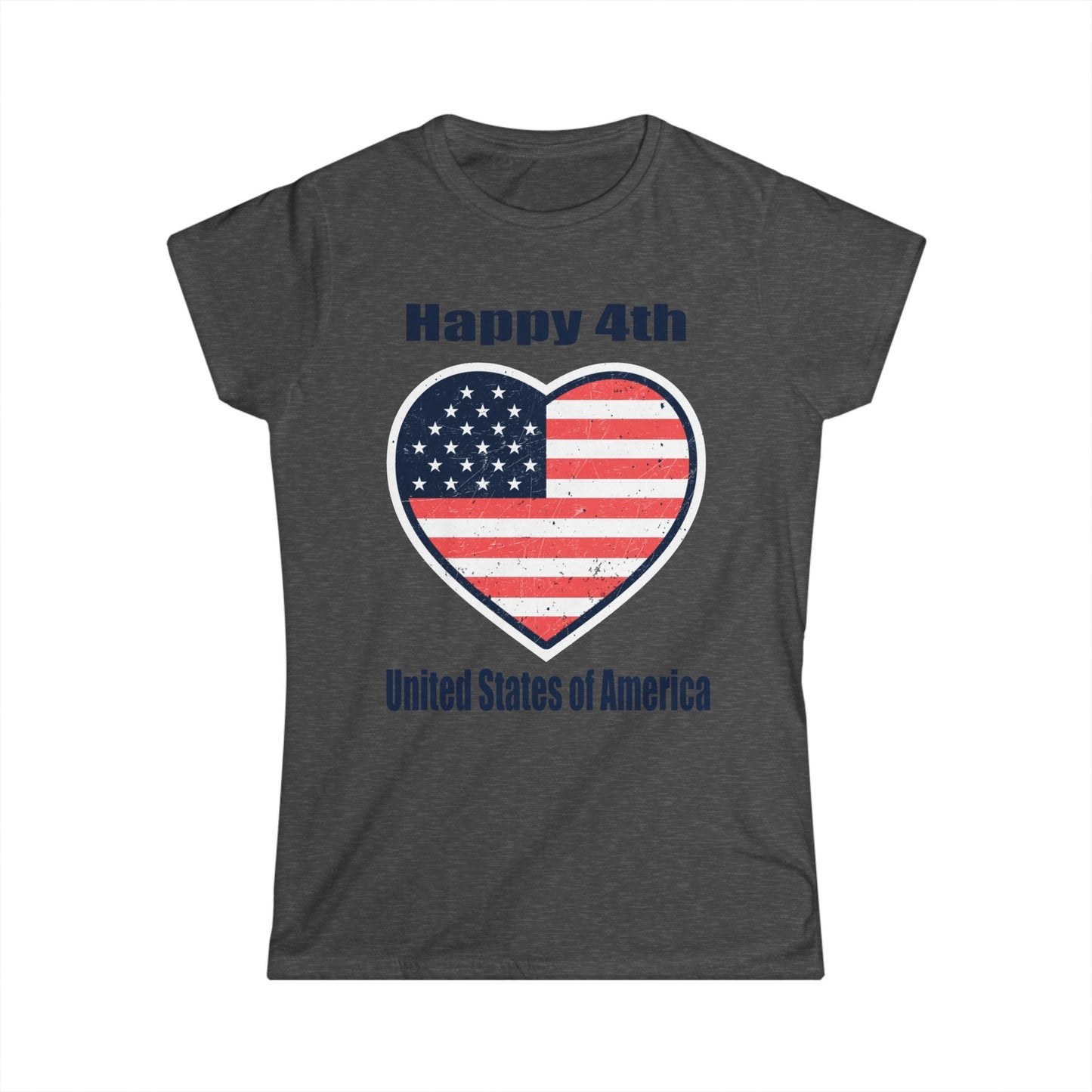 I Heart 4th of July Women's Softstyle Tee - Busy Bee Bazaar