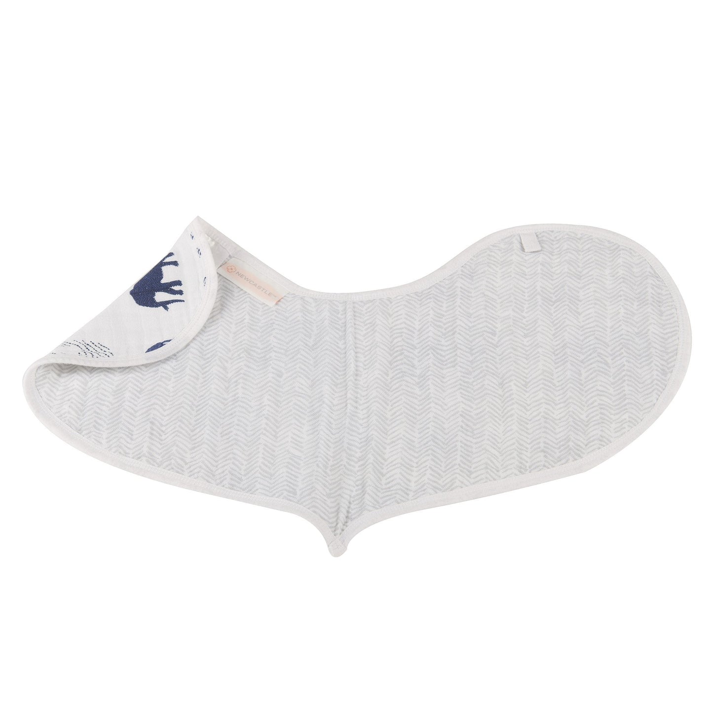 In The Wild Elephant Cotton Burp Cloth Bib 2PK - Busy Bee Bazaar