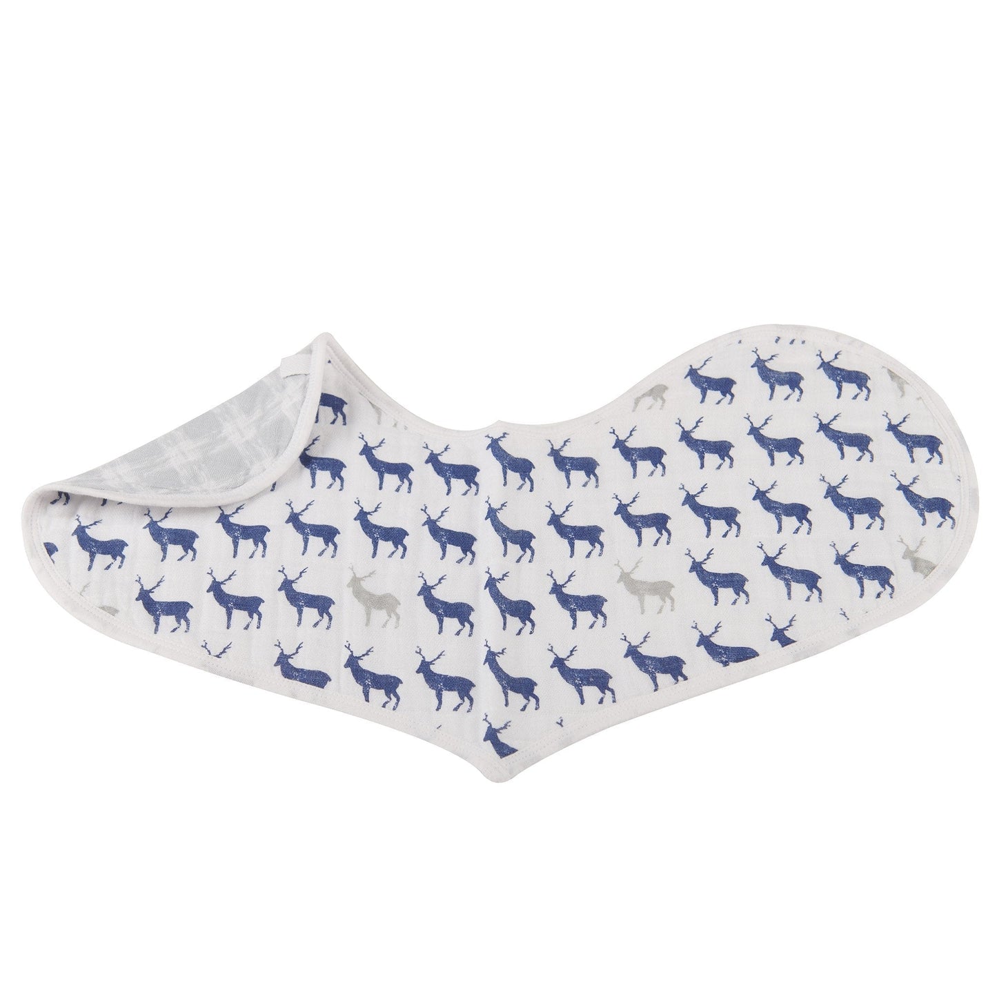 In The Wild Elephant Cotton Burp Cloth Bib 2PK - Busy Bee Bazaar