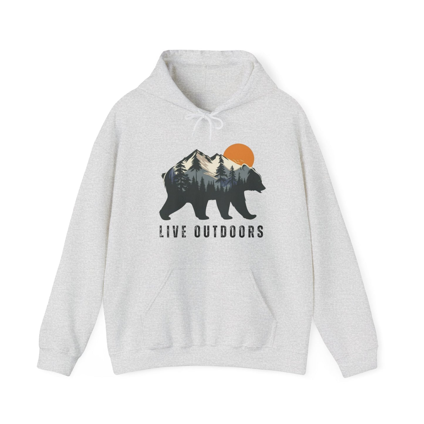 Live Outside Bear in the Mountains hoodie - Busy Bee Bazaar