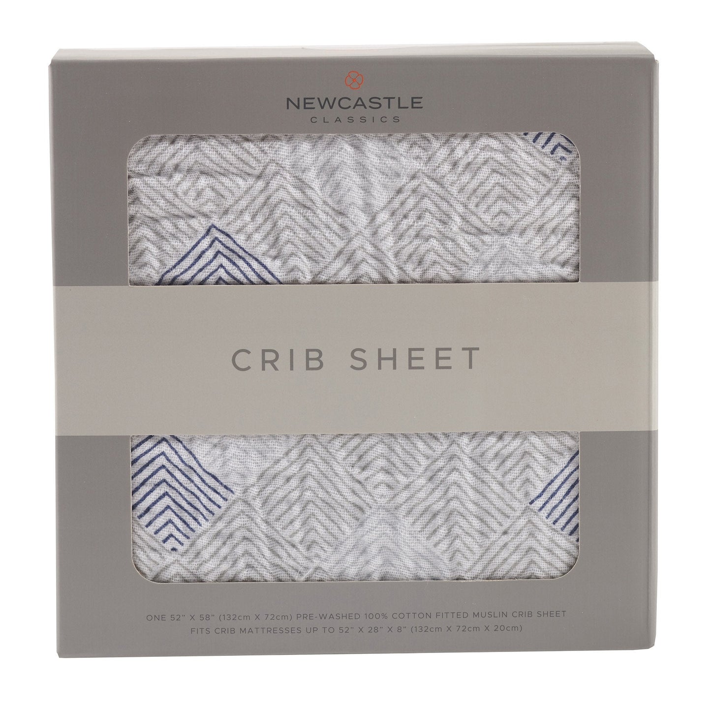 Mountain Peak Cotton Muslin Crib Sheet - Busy Bee Bazaar