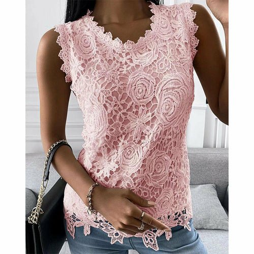 New Top Vest Lace Shirt - Busy Bee Bazaar