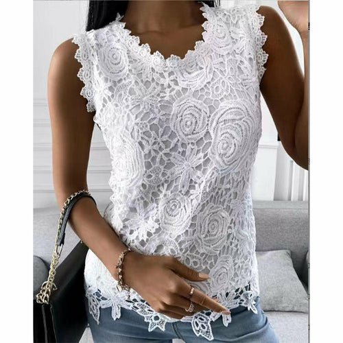 New Top Vest Lace Shirt - Busy Bee Bazaar