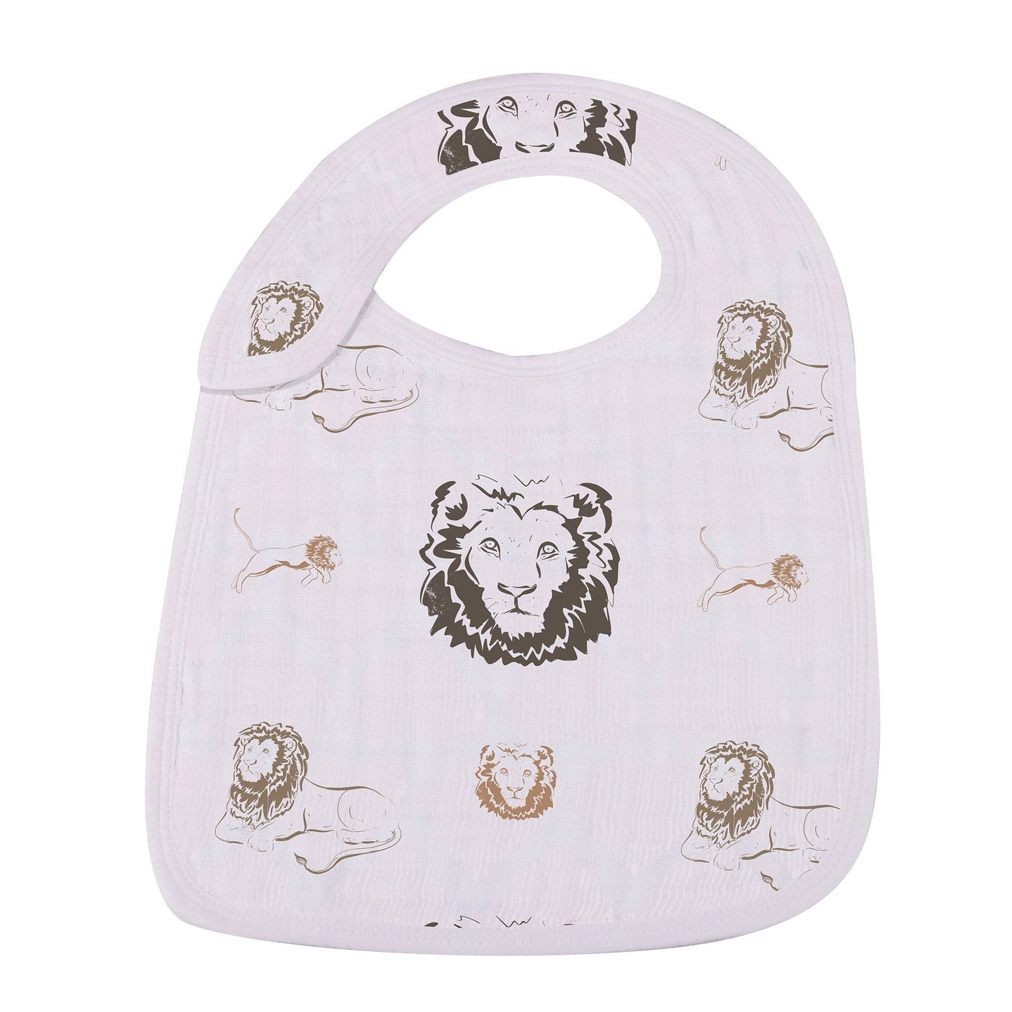 On The Savannah Bamboo Muslin Snap Bibs 3PK - Busy Bee Bazaar