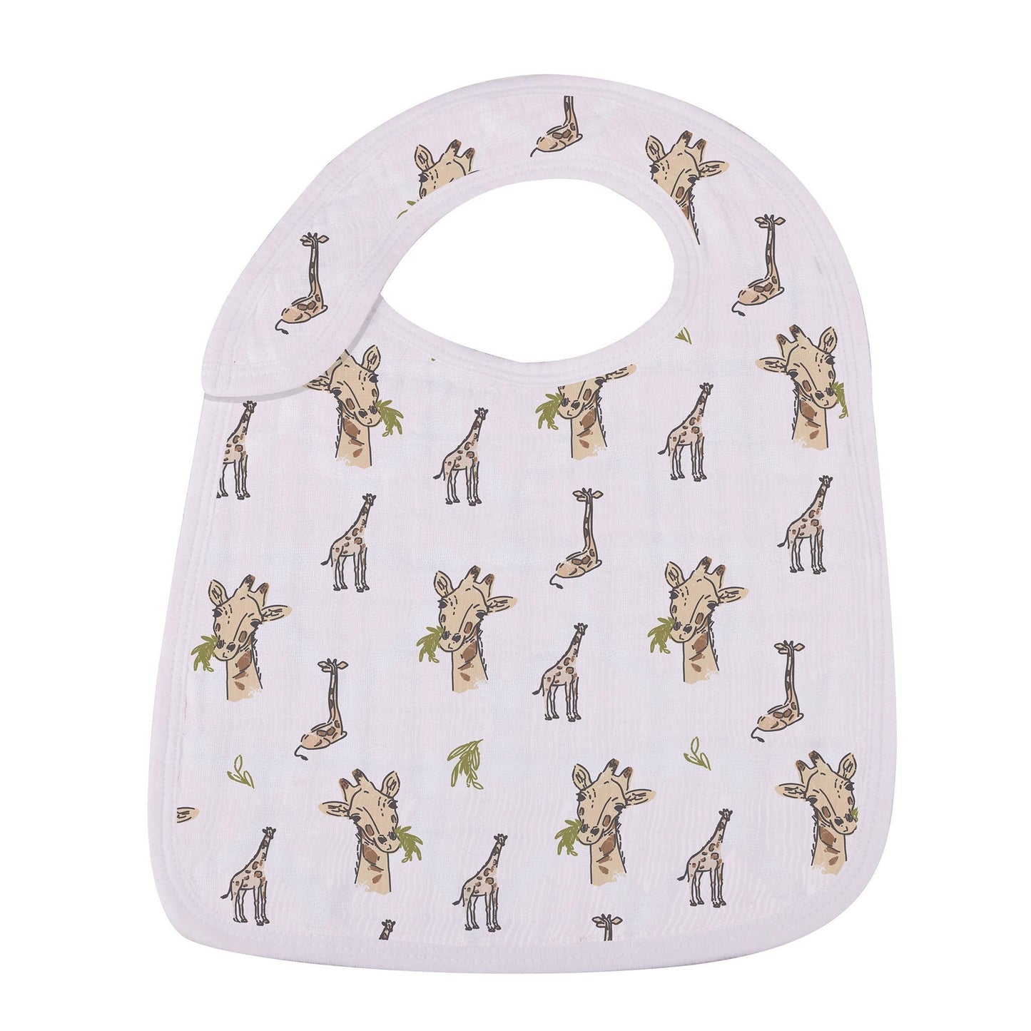 On The Savannah Bamboo Muslin Snap Bibs 3PK - Busy Bee Bazaar