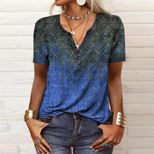 Printed national fashion T-shirt woman - Busy Bee Bazaar
