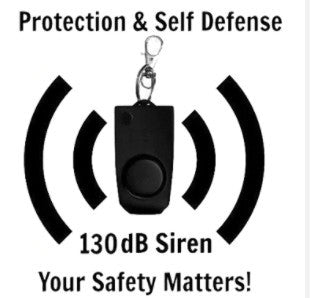 Self Defence Personal Alarm Keychain with LED Light - Busy Bee Bazaar