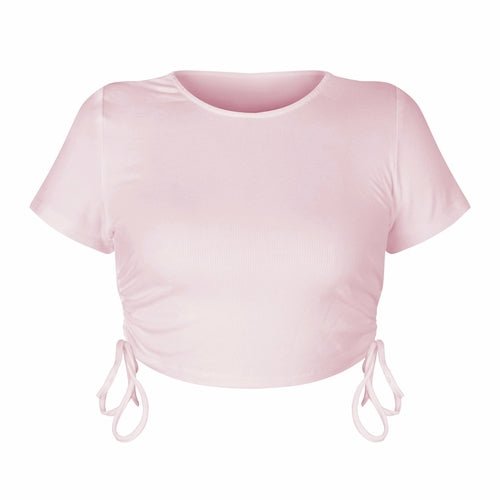 Sexy Crop Top with Drawstring Tie - Busy Bee Bazaar