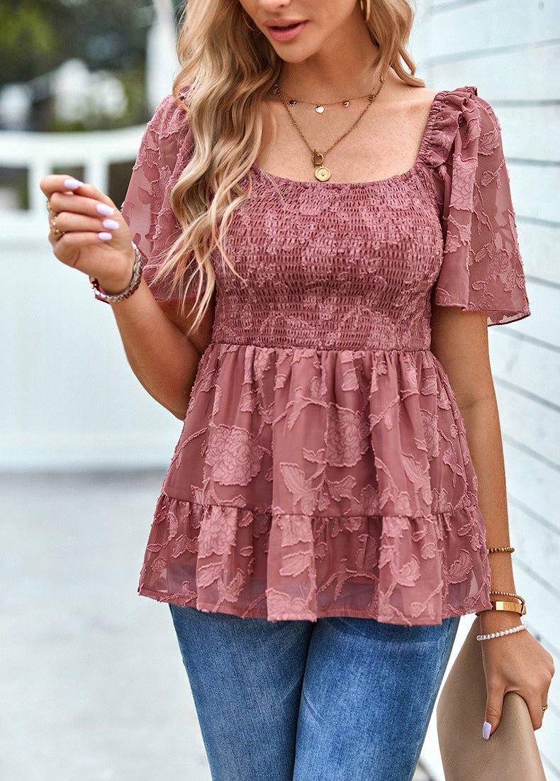 Square Neckline Shirt - Busy Bee Bazaar