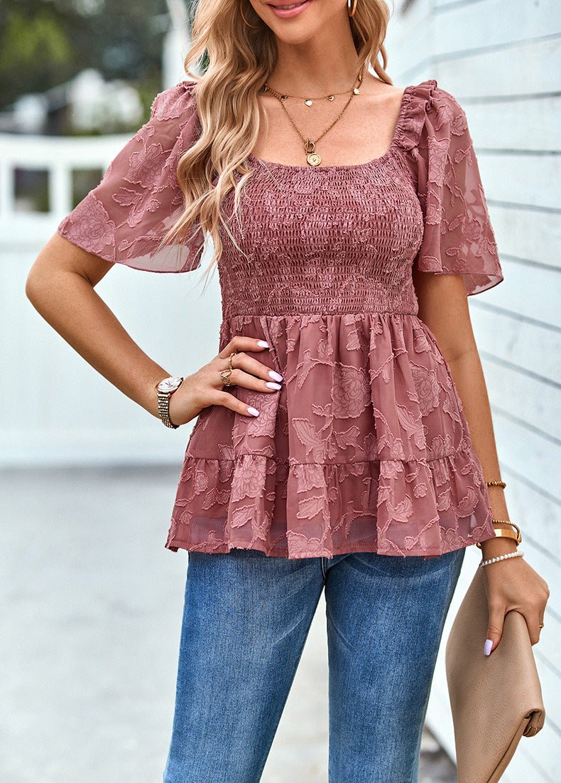 Square Neckline Shirt - Busy Bee Bazaar