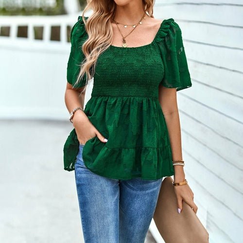 Square Neckline Shirt - Busy Bee Bazaar