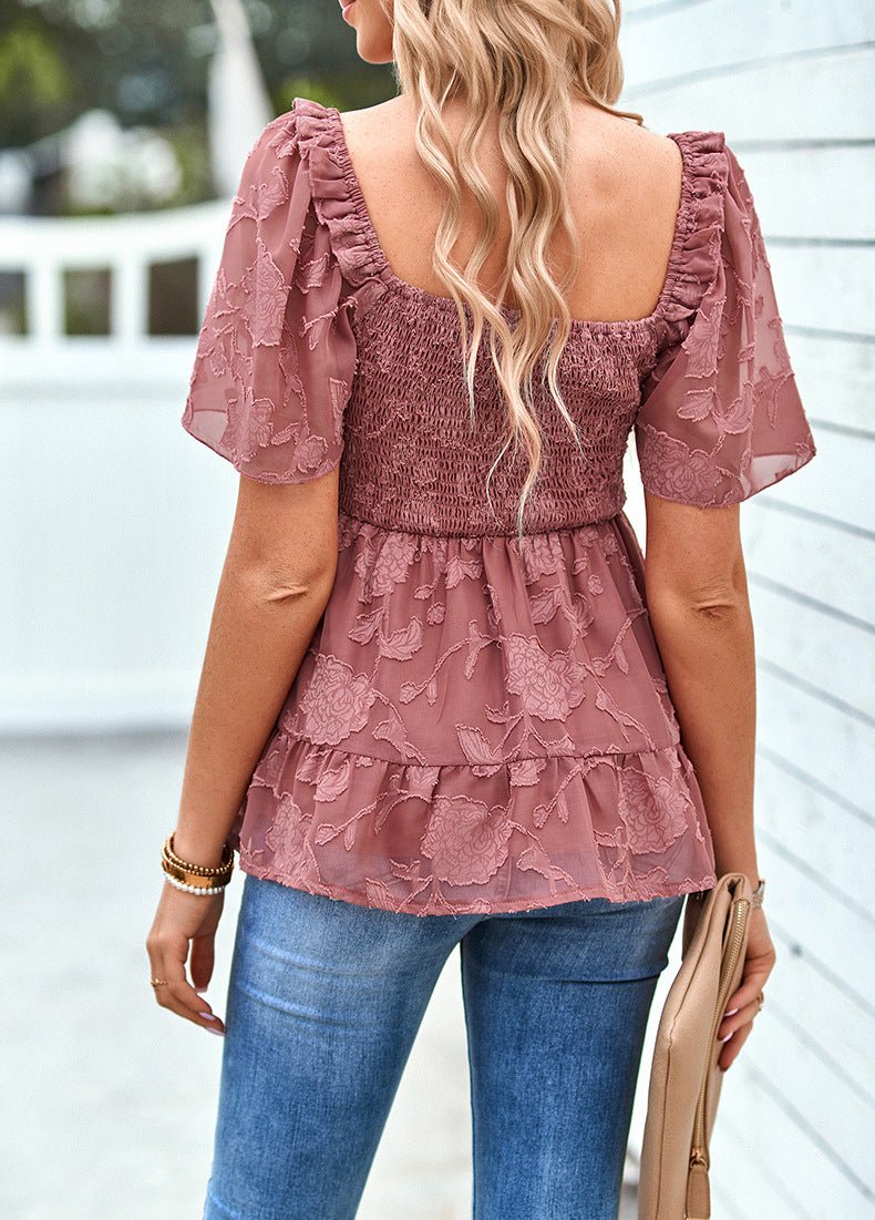 Square Neckline Shirt - Busy Bee Bazaar