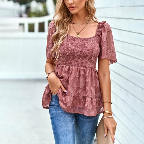 Square Neckline Shirt - Busy Bee Bazaar