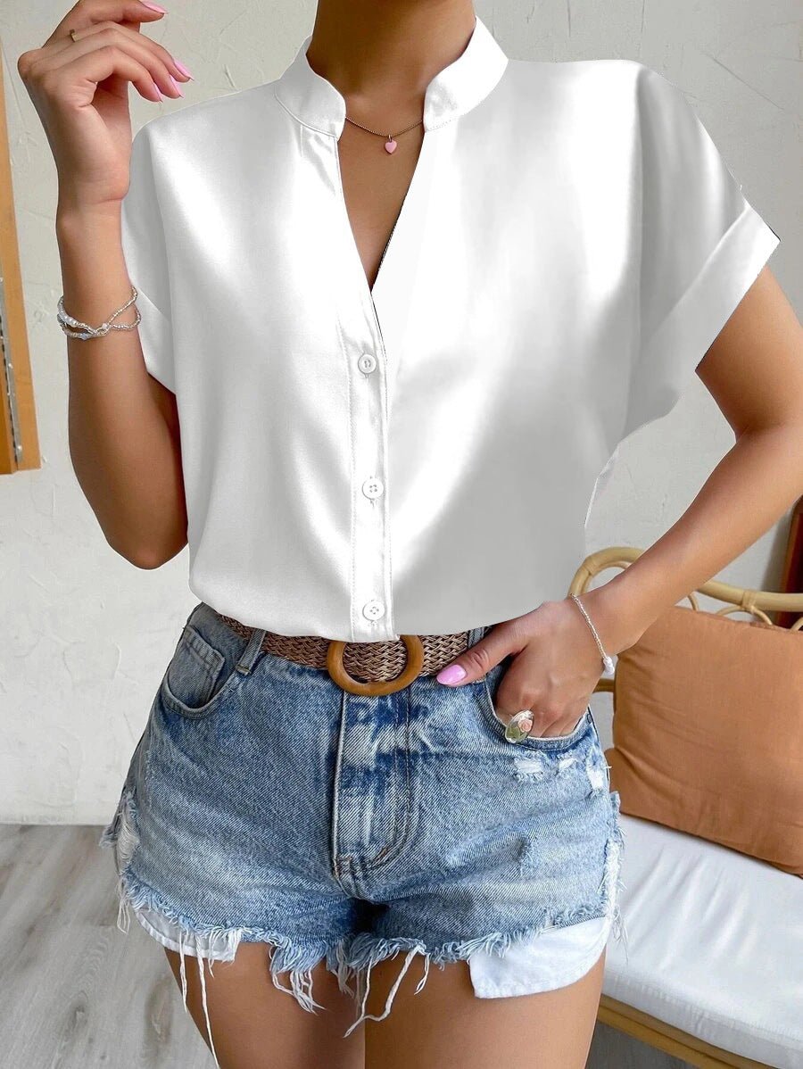 V-neck Blouse Women's Wear - Busy Bee Bazaar