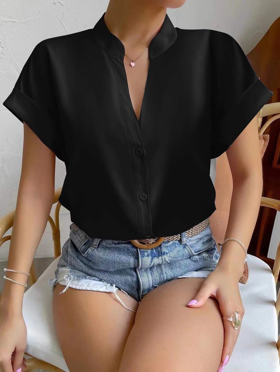 V-neck Blouse Women's Wear - Busy Bee Bazaar