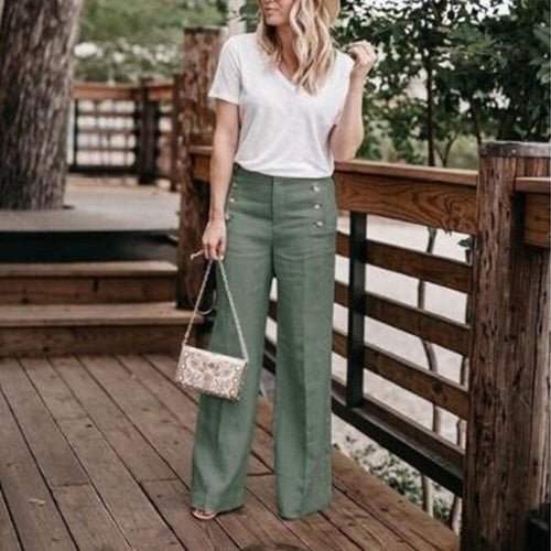 Women Wide Legs Pants - Busy Bee Bazaar