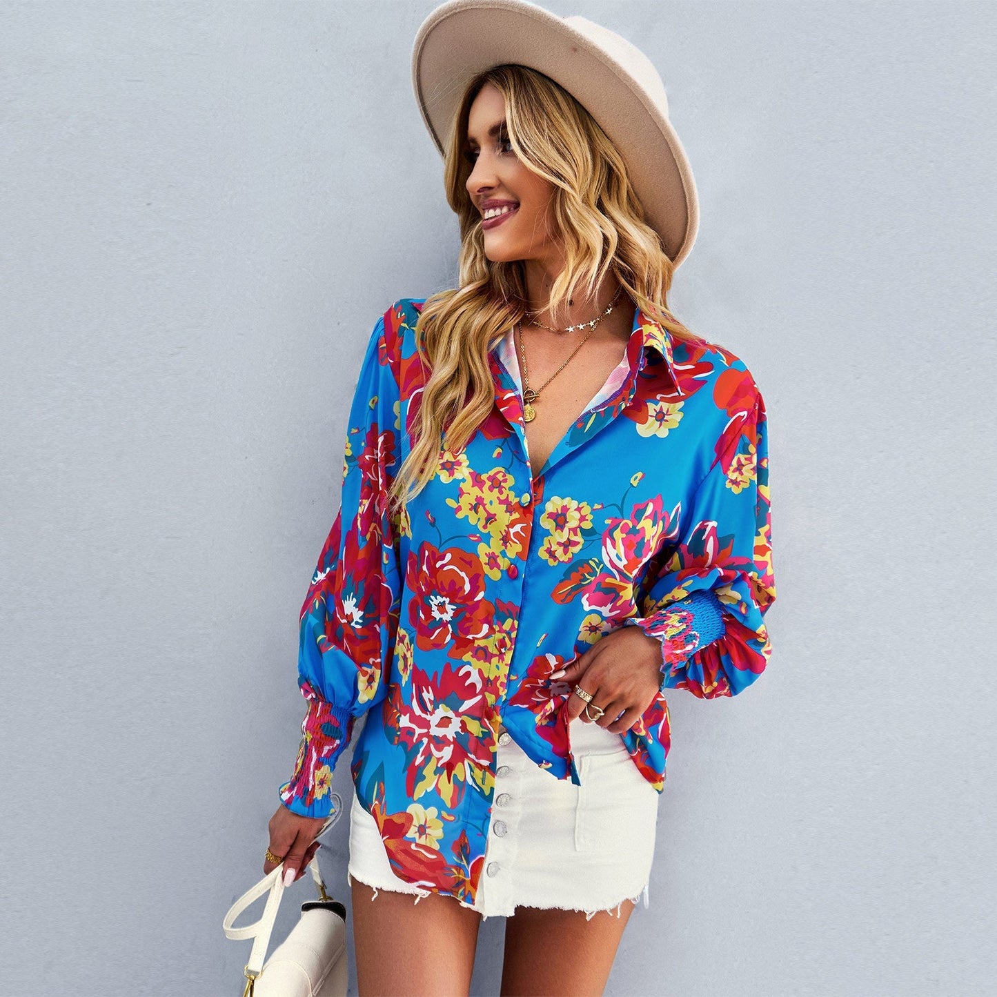 Women's Commuter Shirt Long Sleeve Basic Top - Busy Bee Bazaar