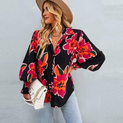 Women's Commuter Shirt Long Sleeve Basic Top - Busy Bee Bazaar