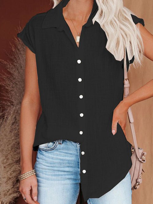 30Fashion Single-breasted Blouse Shirts - Busy Bee Bazaar