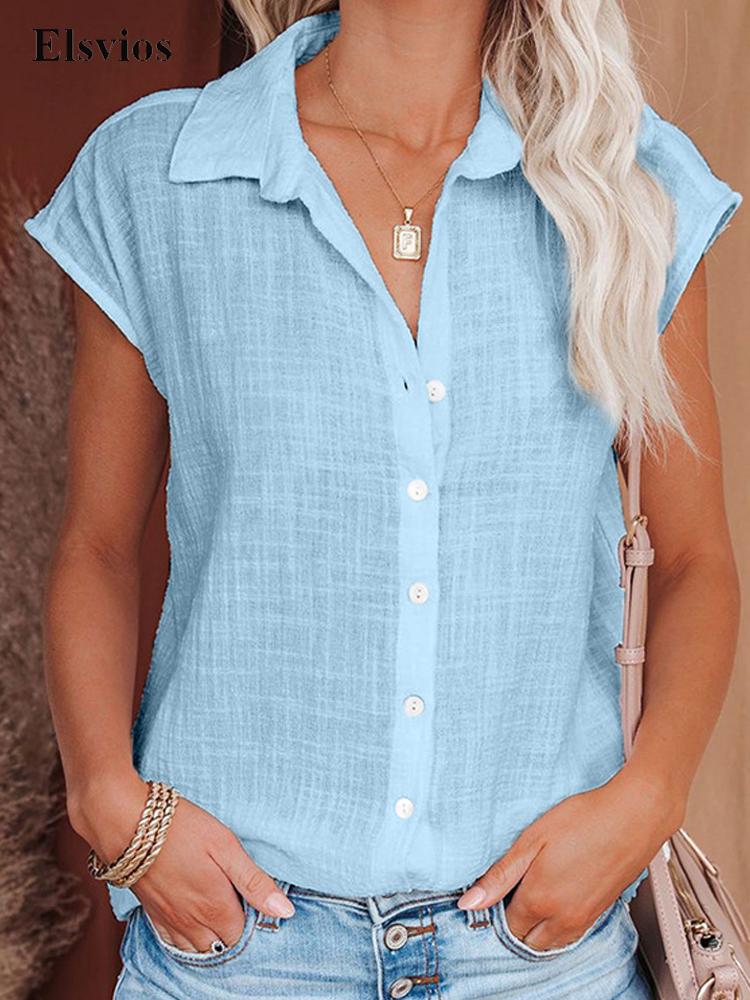 30Fashion Single-breasted Blouse Shirts - Busy Bee Bazaar