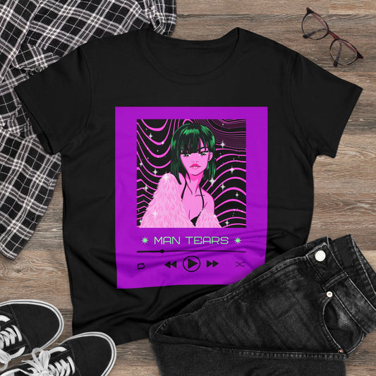 anime-style-t-shirt-design-template-with-a-customizable-media-player - Busy Bee Bazaar