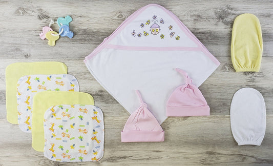 Bambini Hooded Towel, Bath Mittens, Hats and Wash Coths - Busy Bee Bazaar