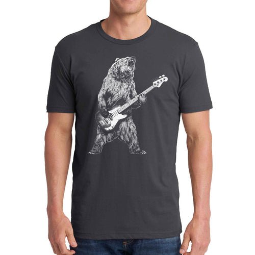Bear Playing Bass Guitar - Busy Bee Bazaar