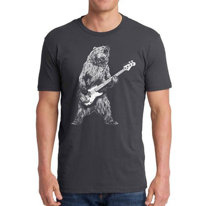 Bear Playing Bass Guitar - Busy Bee Bazaar