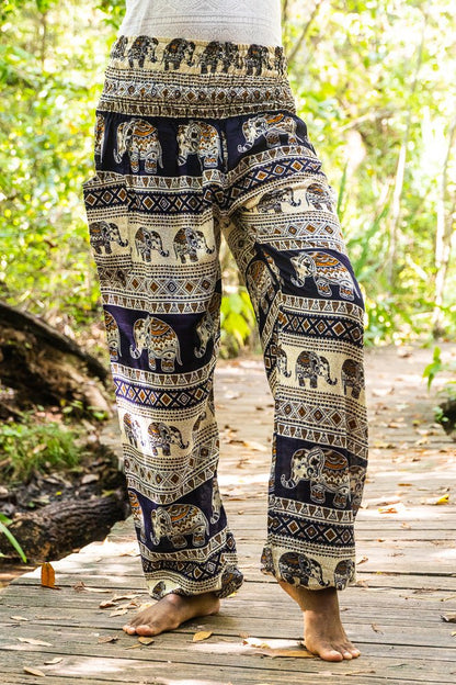 Black ELEPHANT Pants Women Boho Pants Hippie Pants Yoga - Busy Bee Bazaar