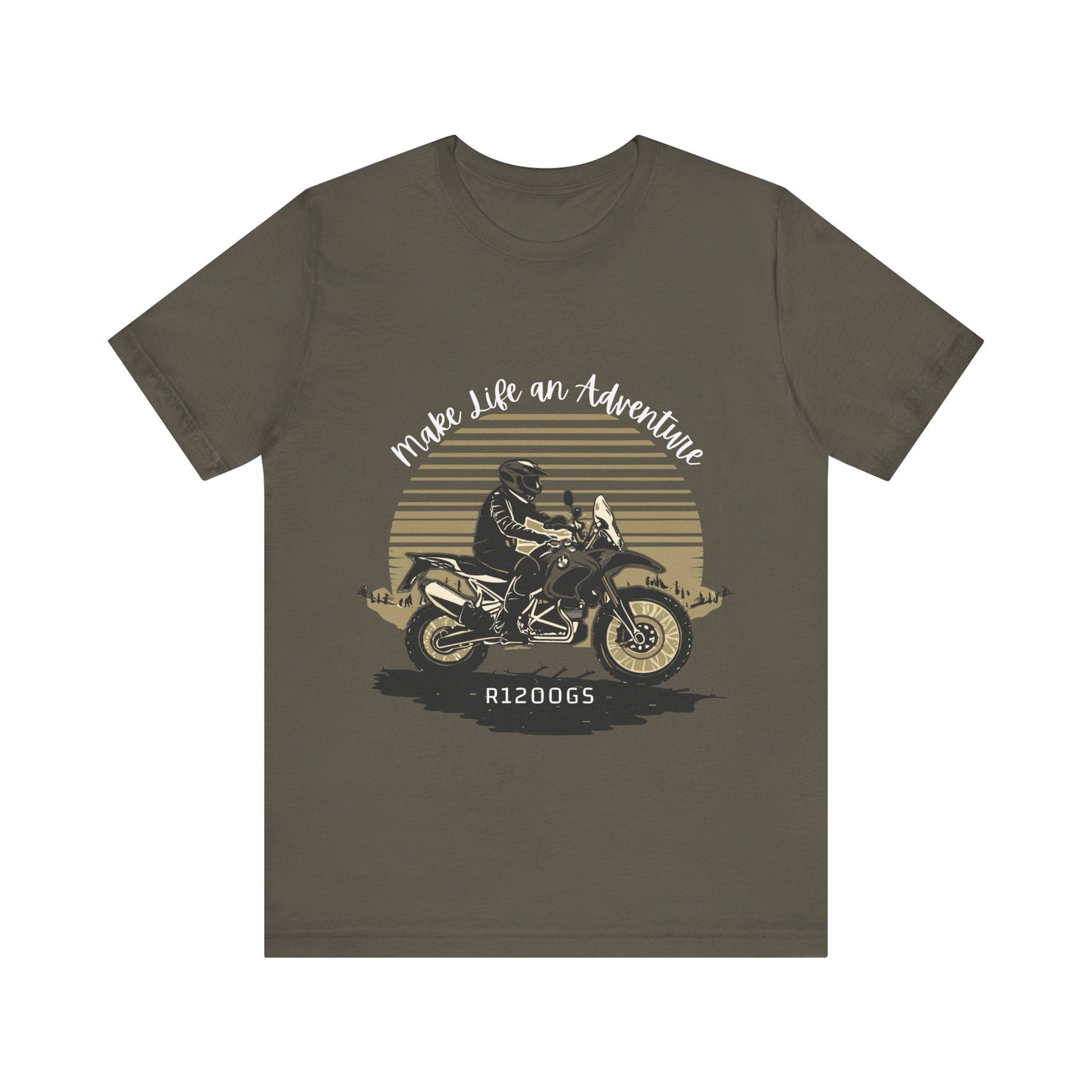 BMW R1200GS Make Life an Adventure T-shirt - Busy Bee Bazaar