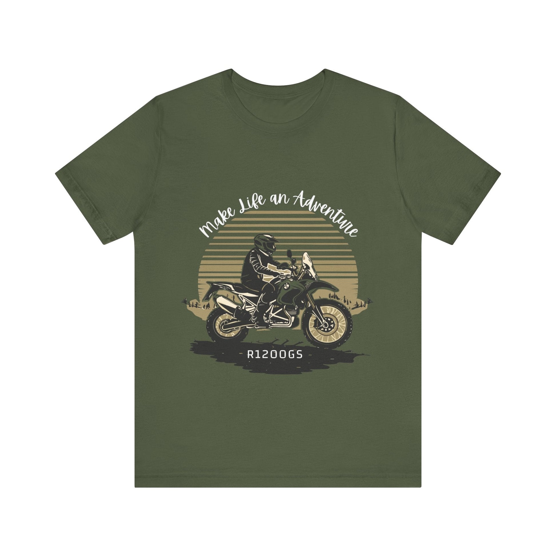 BMW R1200GS Make Life an Adventure T-shirt - Busy Bee Bazaar