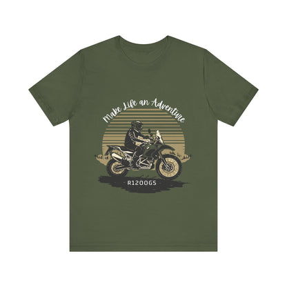 BMW R1200GS Make Life an Adventure T-shirt - Busy Bee Bazaar