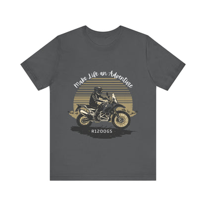 BMW R1200GS Make Life an Adventure T-shirt - Busy Bee Bazaar