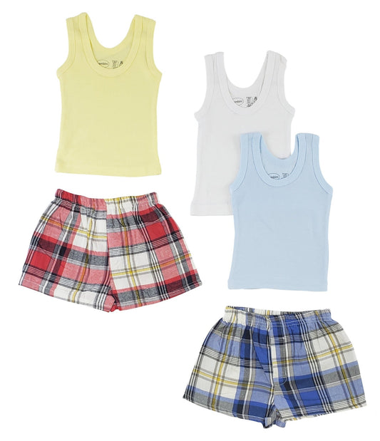 Boys Tank Tops and Boxer Shorts - Busy Bee Bazaar