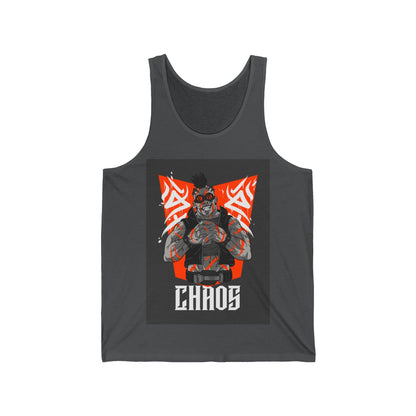 Chaos Anime Unisex Jersey Tank - Busy Bee Bazaar