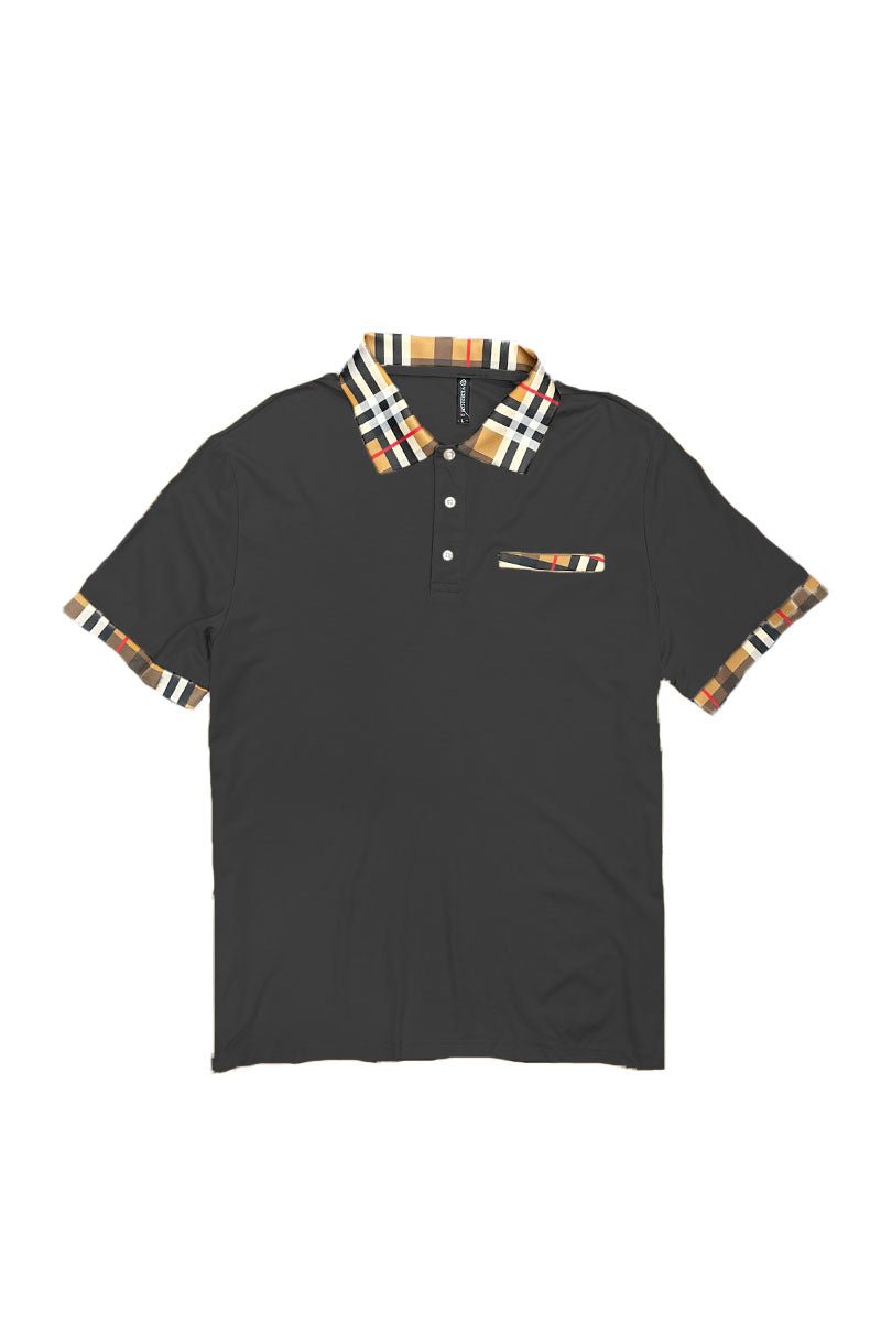 Checkered Polo and Pant Set - Busy Bee Bazaar