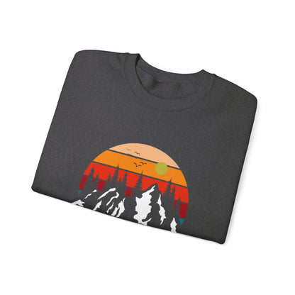 Colorado Retro Sunset Hoodie Rocky Mountains Hoodie Hiking Sweatshirt Forest Mountain Sweatshirt Outdoor Shirt Travel Shirt Vacation Shirt - Busy Bee Bazaar